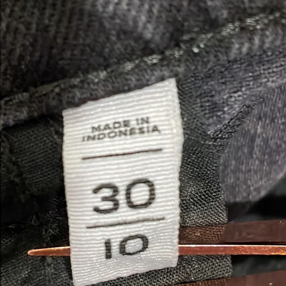 LOFT made and loved High Rise Frayed Cut Off Black Wash Denim Jean Shorts 30/10 - Picture 10 of 15